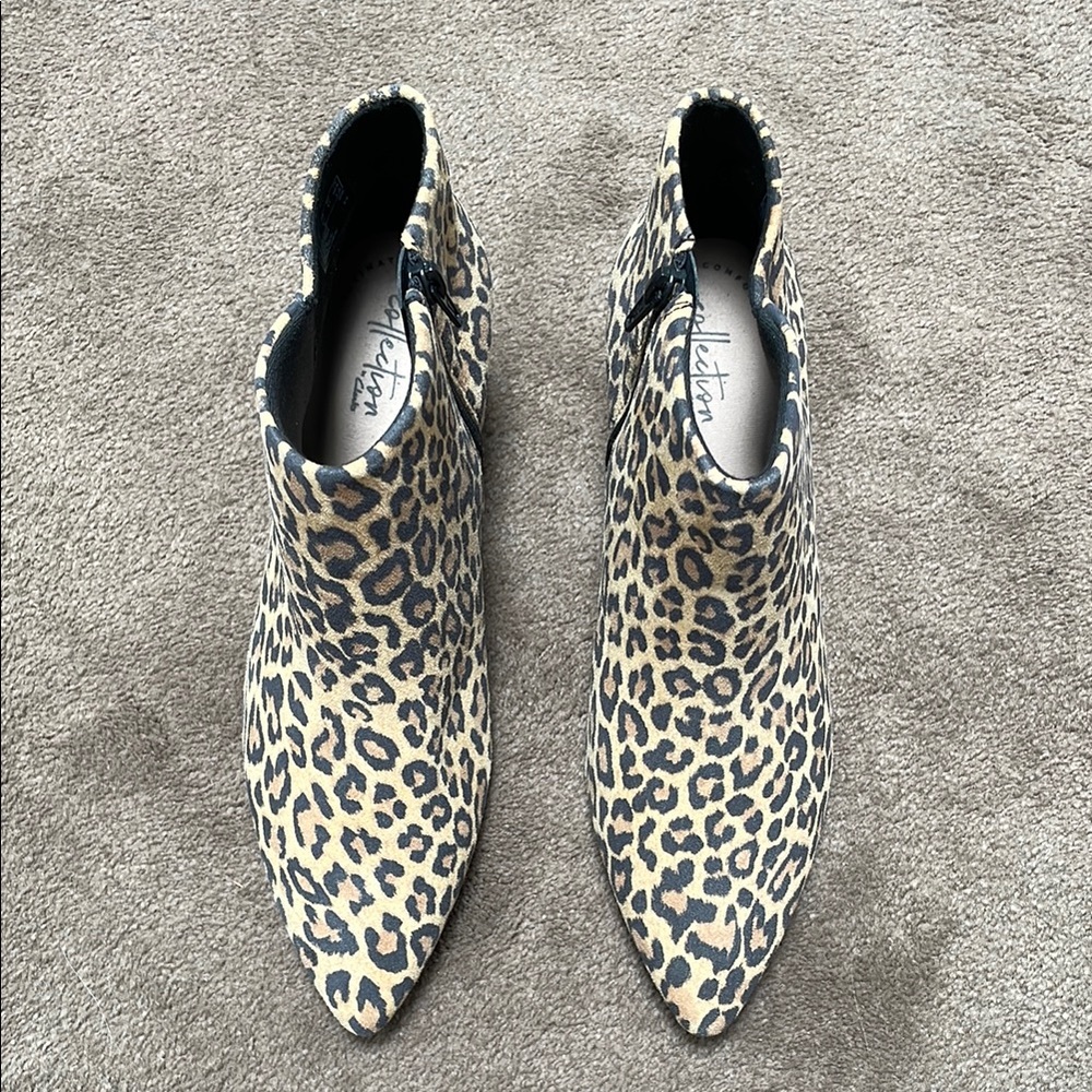 Leopard Print Ankle Boots - Picture 3 of 6